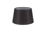 Alessandro Round, 35x22cm Fabric Shade (F), Charcoal Grey/White Laminate