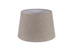 Alessandro Round, 40x26cm Fabric Shade (G), Multi/White Laminate