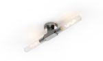 Belluno 2 Light Wall/Ceiling, E27, IP44, Satin Nickel
