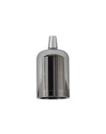 Briciole 4.7cm Lampholder Kit, Chrome, E27 c/w Cable Clamp & Deeper Shade Ring, Suitable For Shades & Cages