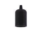 Briciole 4.7cm Lampholder Kit, Black, E27 c/w Cable Clamp & Deeper Shade Ring, Suitable For Shades & Cages