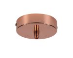 Briciole 10cm Canopy/Ceiling Rose Kit, Rose Gold, c/w Cable Clamp