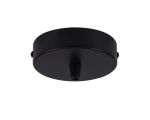 Briciole 10cm Canopy/Ceiling Rose Kit, Black, c/w Cable Clamp