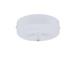 Briciole 10cm Canopy/Ceiling Rose Kit, White, c/w Cable Clamp