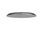 Briciole Round Flat Metal 35cm Lampshade, Chrome