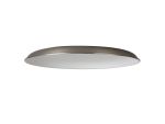 Briciole Round Flat Metal 35cm Lampshade, Brushed Nickel
