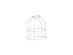 Briciole Cylinder 14cm Wire Cage Shade, White