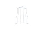 Briciole Tall Round 14cm Wire Cage Shade With Angled Sides, White