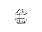 Briciole Hexagon 14cm Wire Cage Shade, Black Chrome