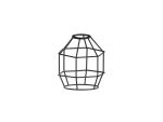 Briciole Hexagon 14cm Wire Cage Shade, Black