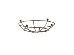 Briciole Clip On Shallow Round 25cm Wire Cage Shade, Antique Brass