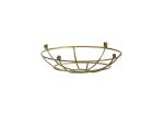 Briciole Clip On Shallow Round 25cm Wire Cage Shade, Gilt Bronze
