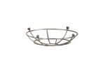 Briciole Clip On Shallow Round 25cm Wire Cage Shade, Brushed Nickel