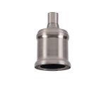 Briciole 5cm Metal Lampholder Kit, Brushed Nickel, E27 c/w Cable Clamp, NOT Suitable For Shades & Cages