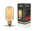 Classic Style LED T45 E27 Dimmable Lamp Ø45x110mm 4W 2100K, 200lm, Amber Finish, 3yrs Warranty