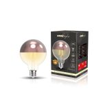 Classic Deco LED Rose Gold Top 80mm E27 Dimmable Lamp 220-240V 4W 2700K, 330lm, Rose Gold/Clear Finish, 3yrs Warranty