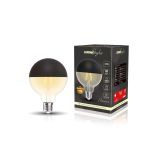 Classic Deco LED Black Top 80mm E27 Dimmable Lamp 220-240V 4W 2700K, 330lm, Black/Clear Finish, 3yrs Warranty