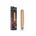 Classic Deco LED 185mm Tubular Line, E27 Dimmable Lamp 4W 1800K Extra Warm White, 300lm, Gold Glass, 3yrs Warranty