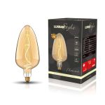 Classic Style LED Type G E27 Dimmable Lamp 220-240V 4W 2100K, 200lm, Amber Finish, 3yrs Warranty