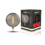 Classic Style LED Type K1 E27 Dimmable Lamp 220-240V 4W 2100K, 120lm, Smoke Finish, 3yrs Warranty