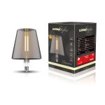 Classic Style LED Type L E27 Dimmable Lamp 220-240V 4W 2100K, 120lm, Smoke Finish, 3yrs Warranty