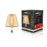 Classic Style LED Type L E27 Dimmable Lamp 220-240V 4W 2100K, 200lm, Amber Finish, 3yrs Warranty
