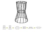 Vida 30cm Non-Electric Matt Black Adjustable & Flexible Shade