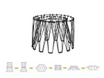 Vida 40cm Non-Electric Matt Black Adjustable & Flexible Shade