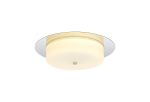 Giona 35cm Ceiling, 18W LED, 3000K, 1080lm, IP44, Polished Chrome, 3yrs Warranty