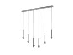 Giuseppe Polished Chrome 6 Light G9 Universal 2m Drop Linear Pendant (FRAME ONLY), For A Vast Range Of Glass Shades
