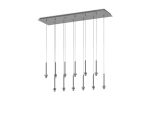 Giuseppe Polished Chrome 12 Light G9 Universal 2m Drop Linear Pendant (FRAME ONLY), For A Vast Range Of Glass Shades