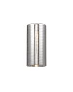 Giuseppe 10x20cm Tall Cylinder (B) Lined Chrome Glass Shade