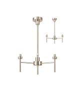 Giuseppe 40cm French Gold 3 Light G9 Universal Telescopic/Semi Flush (FRAME ONLY), For A Vast Range Of Glass Shades
