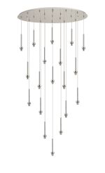 Giuseppe Polished Chrome 19 Light G9 Universal 2m Drop Oval Multiple Pendant (FRAME ONLY), For A Vast Range Of Glass Shades