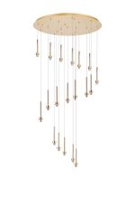 Giuseppe 75cm French Gold 19 Light G9 Universal 3.5m Round Multiple Pendant (FRAME ONLY), For A Vast Range Of Glass Shades