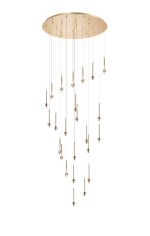 Giuseppe 85cm French Gold 24 Light G9 Universal 5m Round Multiple Pendant (FRAME ONLY), For A Vast Range Of Glass Shades, Item Weight: 15.6kg