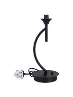 Giuseppe Satin Black 1 Light G9 Vertical Table Lamp Without Shade, For A Vast Range Of Glass Shades