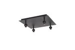 Giuseppe Satin Black Square 4 Light G9 Universal 40cm Flush Light (FRAME ONLY), For A Vast Range Of Glass Shades