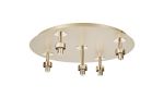 Giuseppe 45cm French Gold Round 5 Light G9 Universal Flush Light (FRAME ONLY), For A Vast Range Of Glass Shades