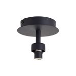 Giuseppe 12cm Satin Black 1 Light G9 Universal Flush Light (FRAME ONLY), For A Vast Range Of Glass Shades