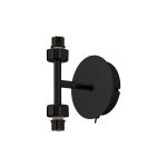 Giuseppe Satin Black 2 Light G9 Universal Switched Up / Down Wall Lamp (FRAME ONLY), For A Vast Range Of Glass Shades