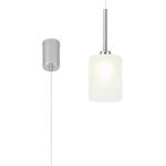 Giuseppe 12cm Single Pendant 2m, 1 x G9, Polished Chrome/Frosted Type B Shade
