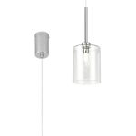 Giuseppe 12cm Single Pendant 2m, 1 x G9, Polished Chrome/Clear Type B Shade