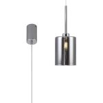 Giuseppe 12cm Single Pendant 2m, 1 x G9, Polished Chrome/Chrome Type B Shade