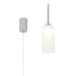 Giuseppe 10cm Single Pendant 2m, 1 x G9, Polished Chrome/Frosted Type A Shade