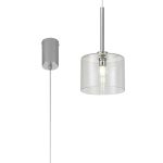Giuseppe 15cm Single Pendant 2m, 1 x G9, Polished Chrome/Clear Type C Shade