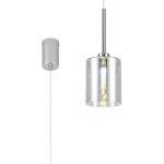 Giuseppe 12cm Single Pendant 2m, 1 x G9, Polished Chrome/Iridescent Type B Shade