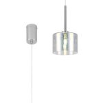 Giuseppe 15cm Single Pendant 2m, 1 x G9, Polished Chrome/Iridescent Type C Shade