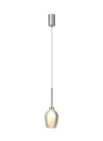 Giuseppe 12cm Single Pendant 2m, 1 x G9, French Gold/Smoke/Frosted Type D Shade