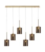 Giuseppe Linear Pendant 2m, 6 x G9, French Gold/Copper Type B Shade